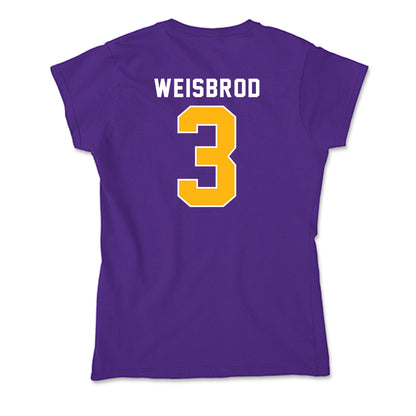 Northern Iowa - NCAA Men's Basketball : Max Weisbrod - Soft Style Women’s T-Shirt-1