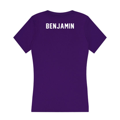 Northern Iowa - NCAA Women's Swimming & Diving : Crystal Benjamin - Women's V-Neck T-Shirt-1