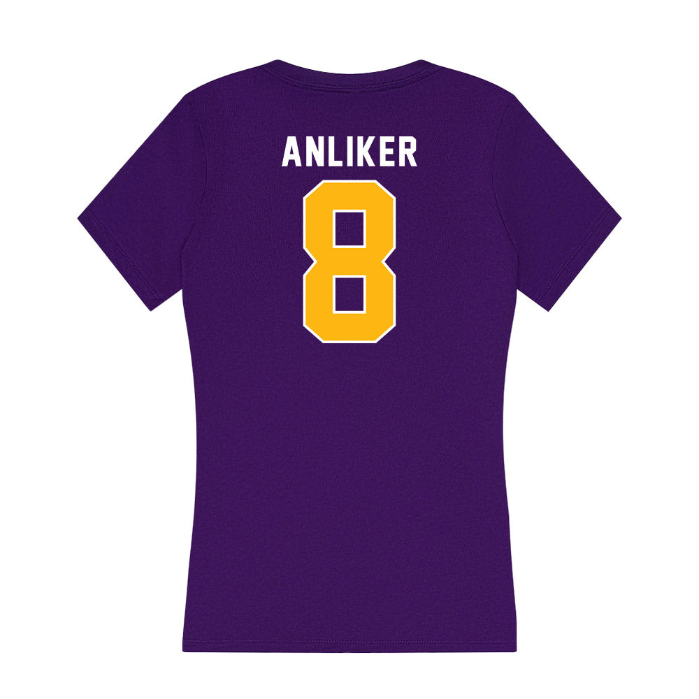 Northern Iowa - NCAA Women's Soccer : Ella Anliker - Women's V-Neck T-Shirt-1