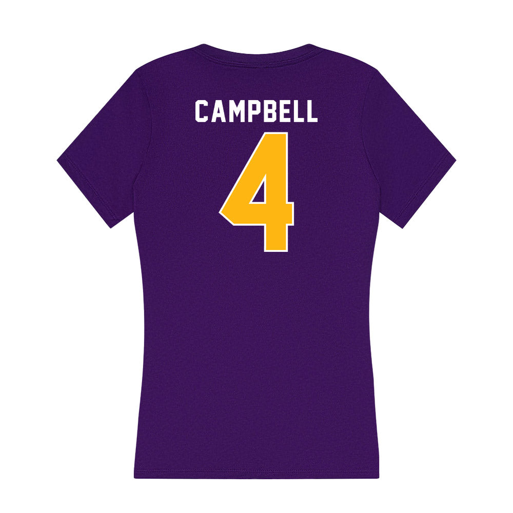 Northern Iowa - NCAA Men's Basketball : Trey Campbell - Women's V-Neck T-Shirt-1