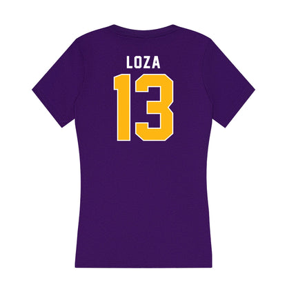 Northern Iowa - NCAA Men's Soccer : Giselle Loza - Women's V-Neck T-Shirt-1