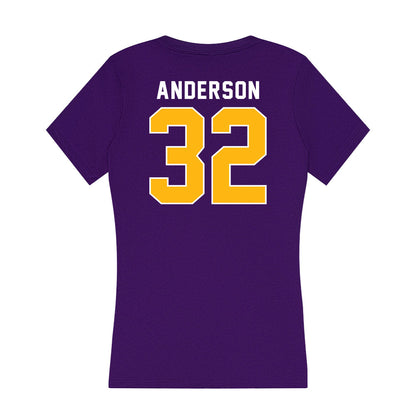 Northern Iowa - NCAA Men's Basketball : Tytan Anderson - Women's V-Neck T-Shirt-1