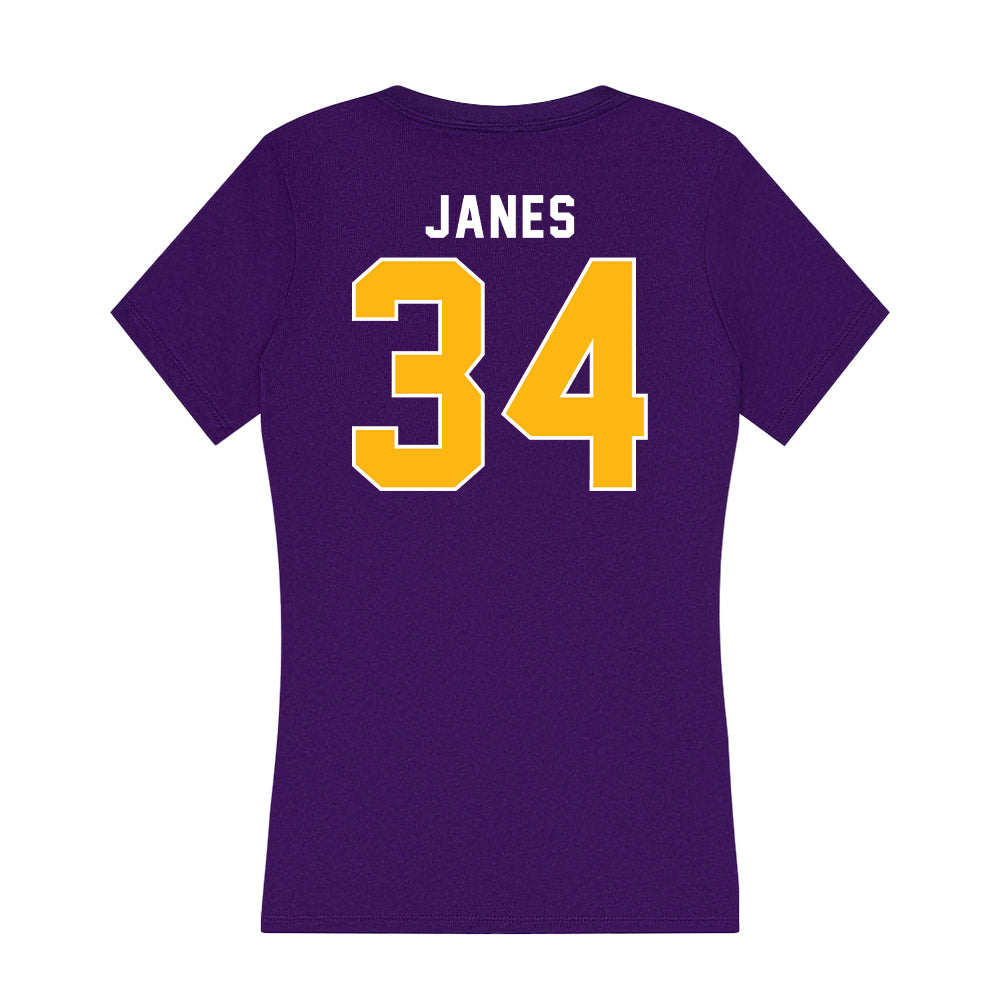 Northern Iowa - NCAA Women's Basketball : Kaylynn Janes - Women's V-Neck T-Shirt-1