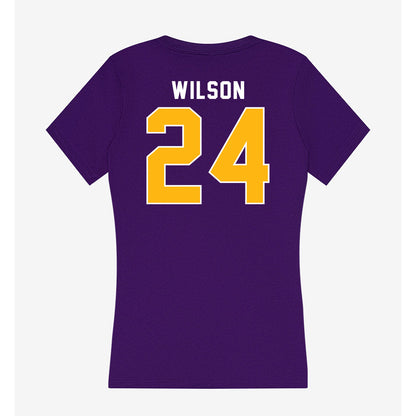 Northern Iowa - NCAA Men's Basketball : Jalen Wilson - Women's V-Neck T-Shirt-1