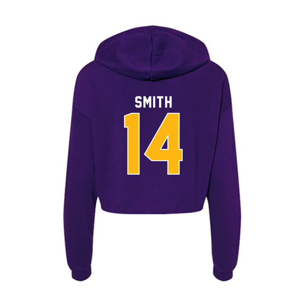 Northern Iowa - NCAA Men's Basketball : Tristan Smith - Women's Crop Fleece Hoodie-1