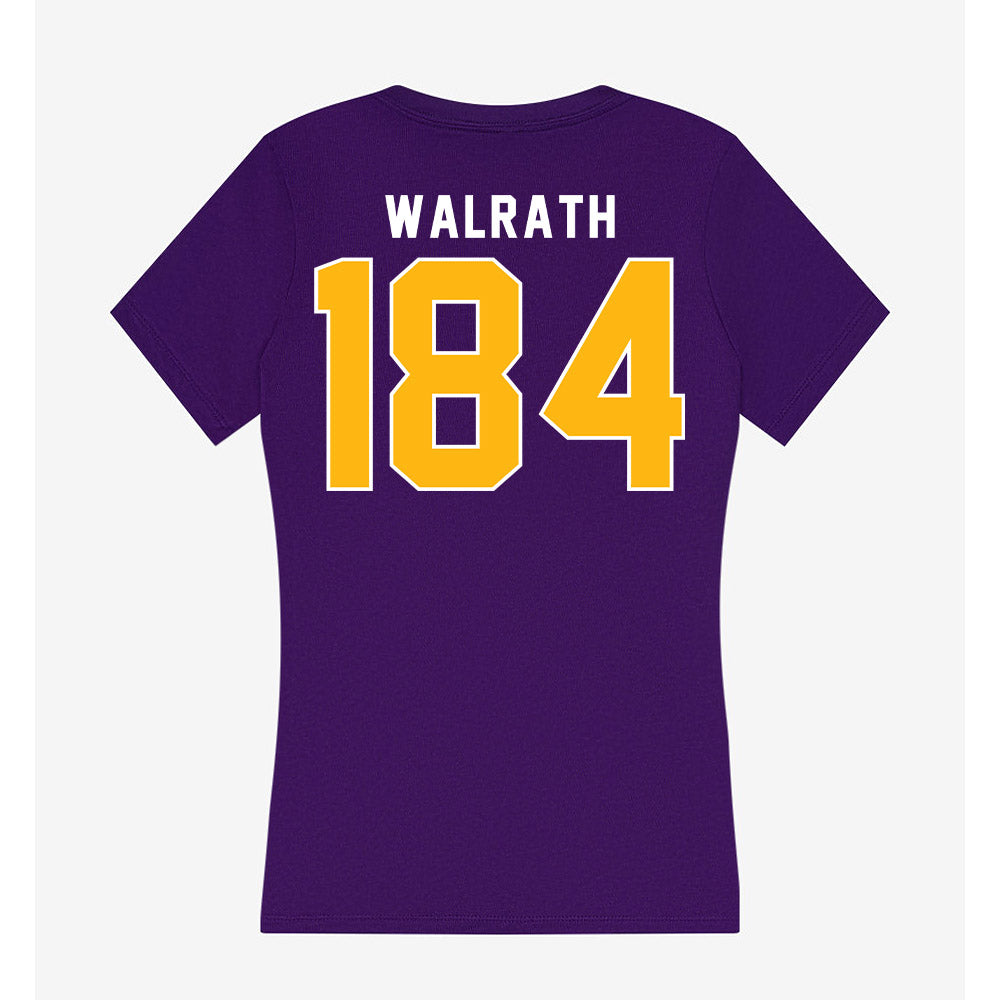 Northern Iowa - NCAA Wrestling : C.J. Walrath - Women's V-Neck T-Shirt-1