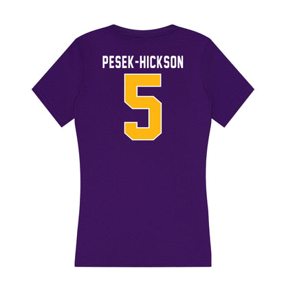 Northern Iowa - NCAA Football : Amauri Pesek-Hickson - Women's V-Neck T-Shirt-1