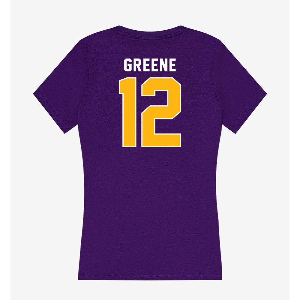 Northern Iowa - NCAA Women's Basketball : Anna Greene - Women's V-Neck T-Shirt-1