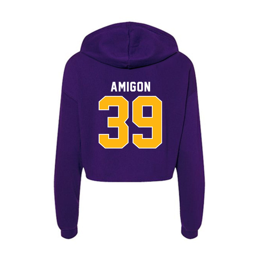 Northern Iowa - NCAA Football : Kaden Amigon - Women's Crop Fleece Hoodie-1