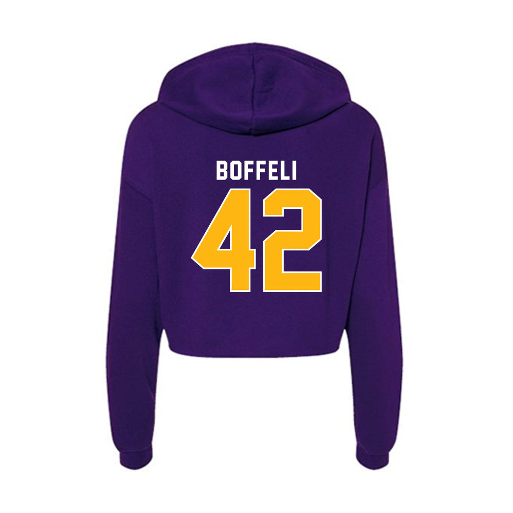 Northern Iowa - NCAA Women's Basketball : Grace Boffeli - Women's Crop Fleece Hoodie-1