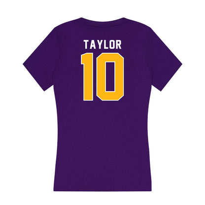 Northern Iowa - NCAA Men's Basketball : RJ Taylor - Women's V-Neck T-Shirt-1