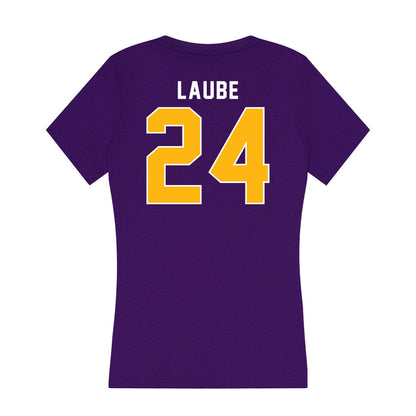 Northern Iowa - NCAA Women's Basketball : Kayba Laube - Women's V-Neck T-Shirt-1