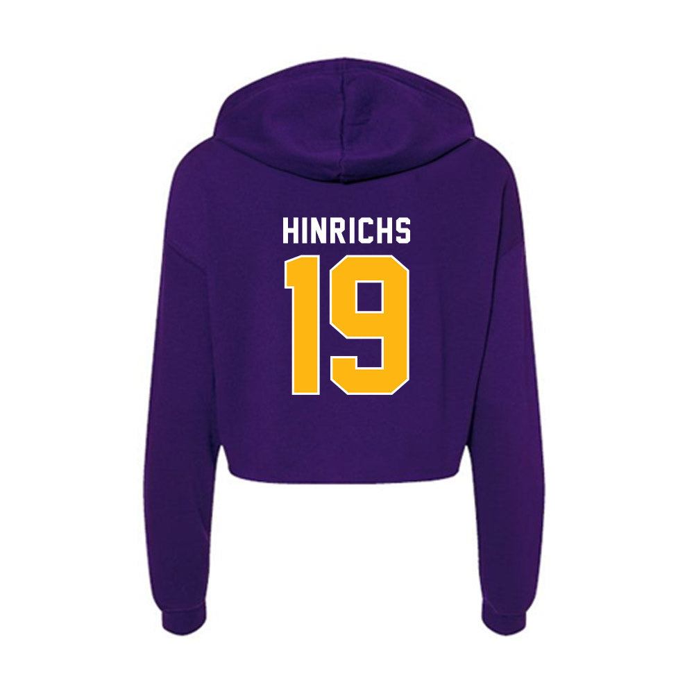 Northern Iowa - NCAA Softball : Drew Hinrichs - Women's Crop Fleece Hoodie-1