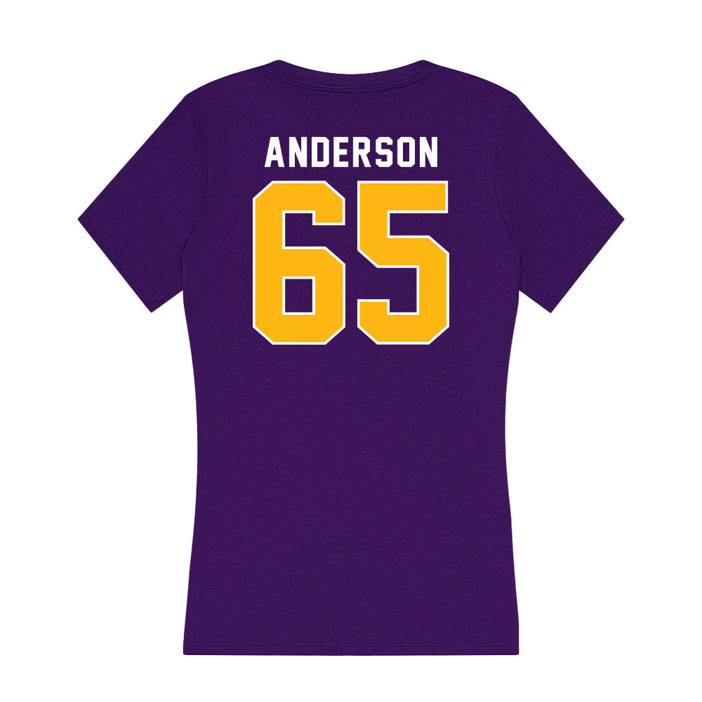 Northern Iowa - NCAA Football : Blake Anderson - Women's V-Neck T-Shirt-1