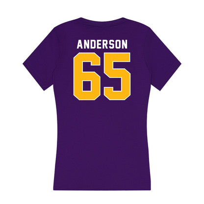 Northern Iowa - NCAA Football : Blake Anderson - Women's V-Neck T-Shirt-1