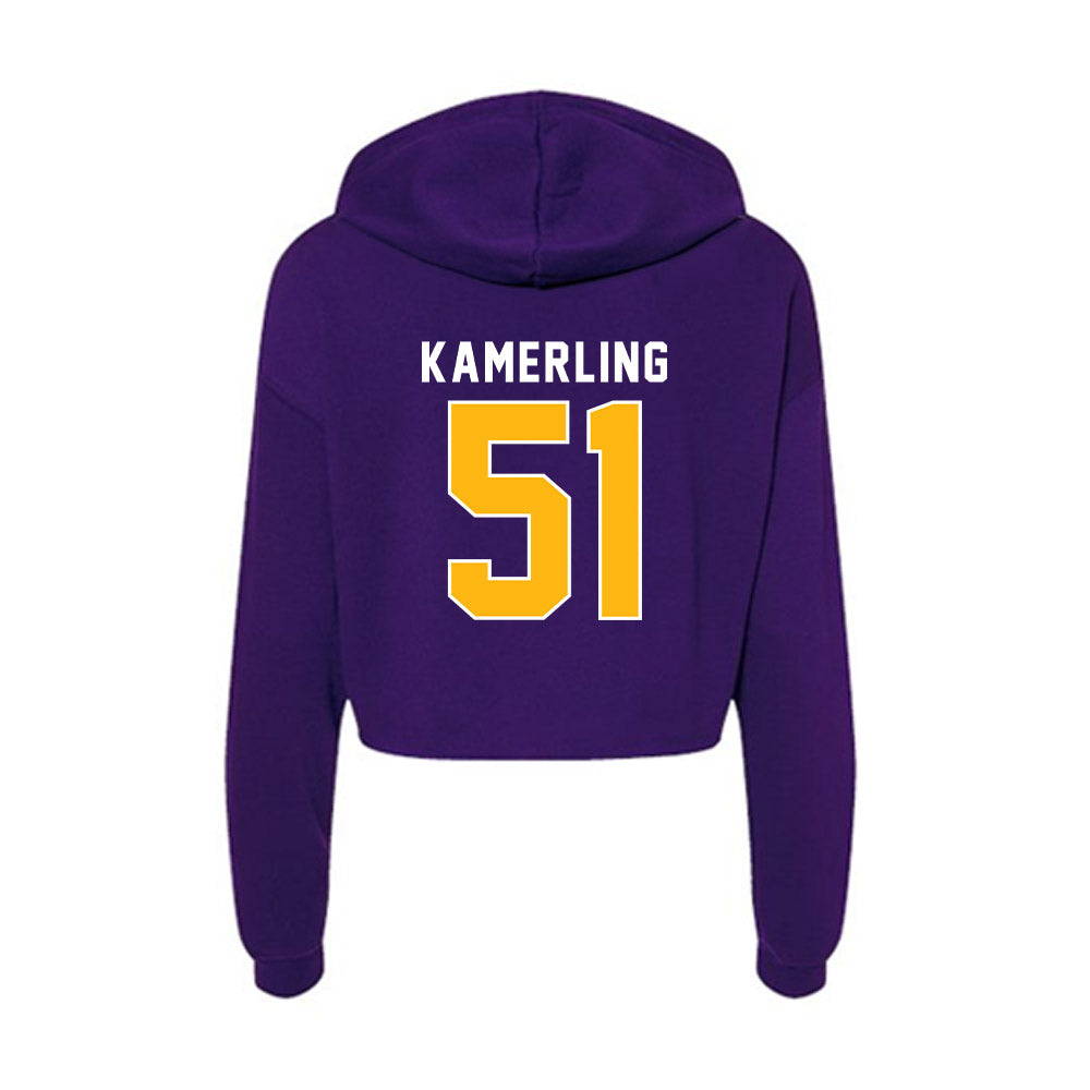 Northern Iowa - NCAA Football : Keean Kamerling - Women's Crop Fleece Hoodie-1