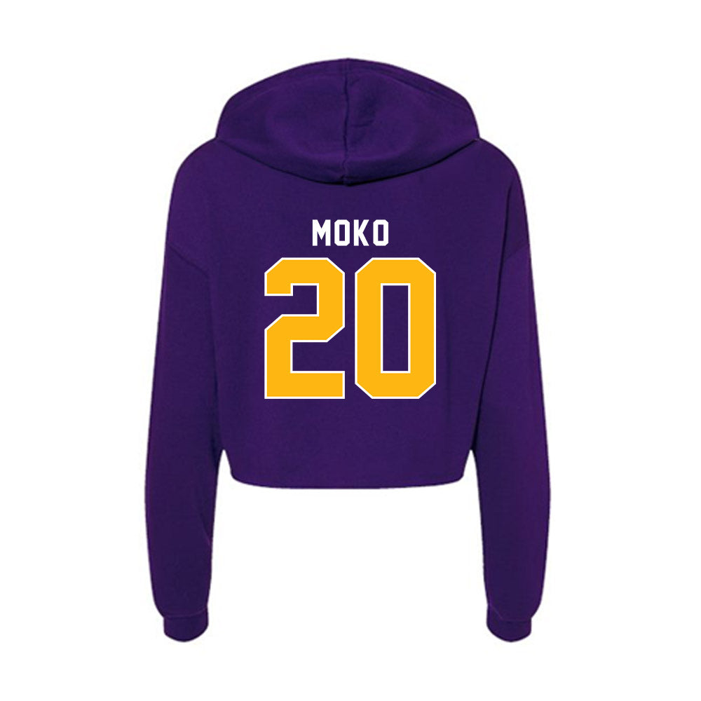 Northern Iowa - NCAA Football : Keith Moko - Women's Crop Fleece Hoodie-1