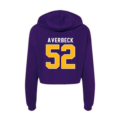 Northern Iowa - NCAA Football : Gavin Averbeck - Women's Crop Fleece Hoodie-1