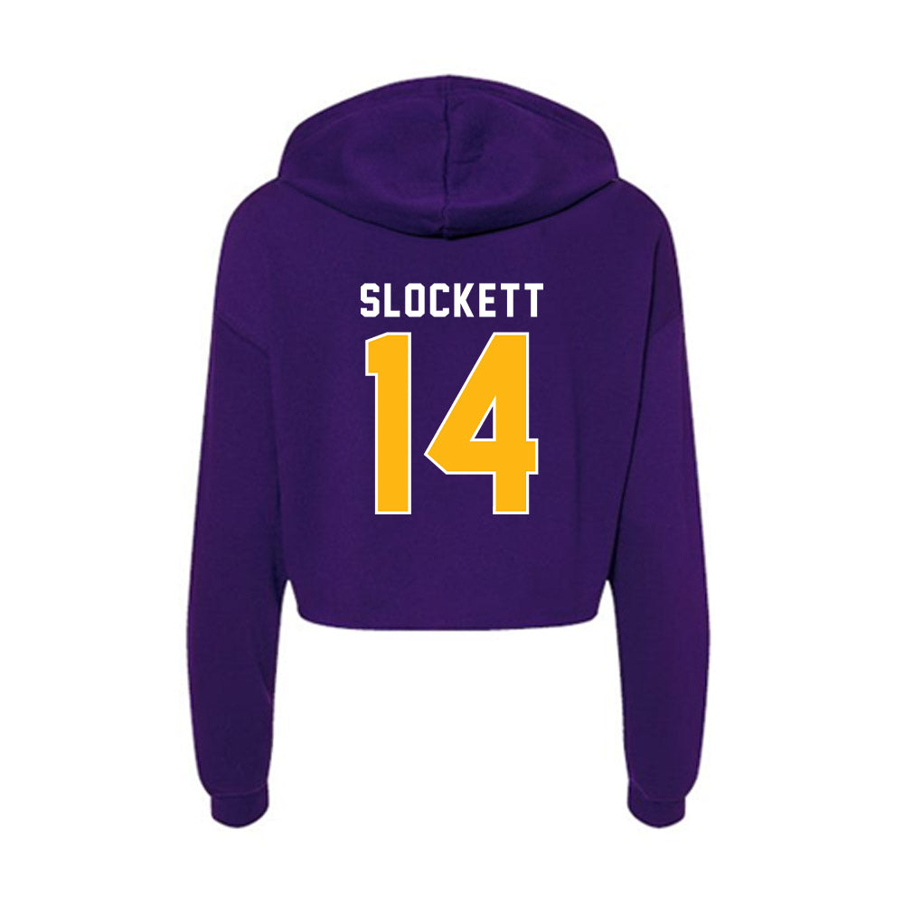 Northern Iowa - NCAA Softball : Brynlee Slockett - Women's Crop Fleece Hoodie-1