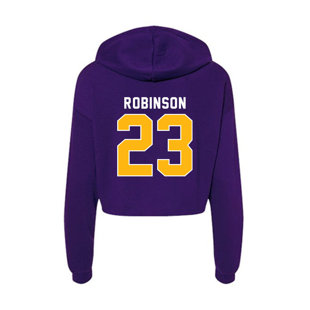 Northern Iowa - NCAA Women's Basketball : Bri Robinson - Women's Crop Fleece Hoodie-1