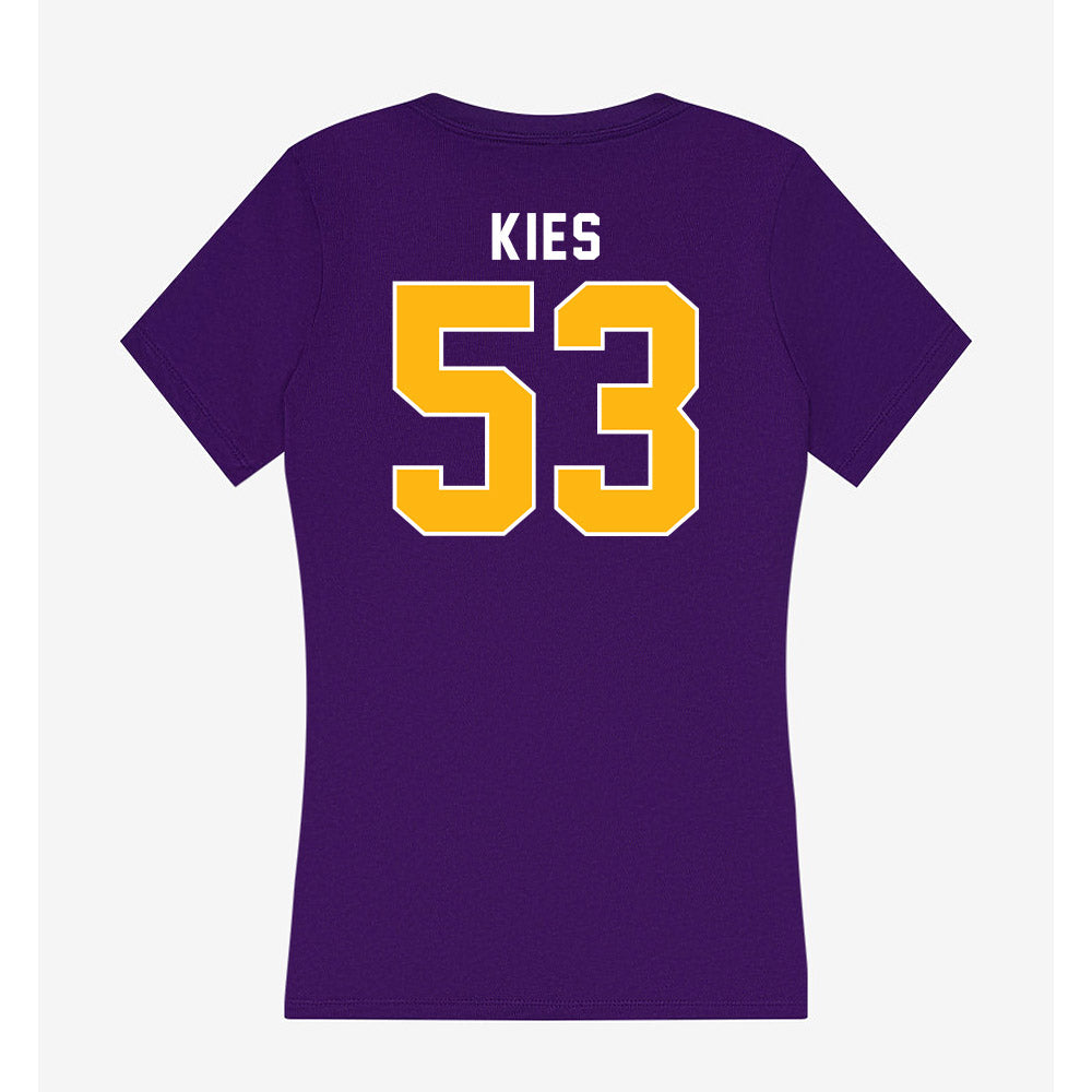 Northern Iowa - NCAA Football : Jarrett Kies - Women's V-Neck T-Shirt-1