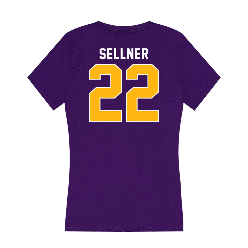 Northern Iowa - NCAA Women's Volleyball : Kaitlyn Sellner - Women's V-Neck T-Shirt-1