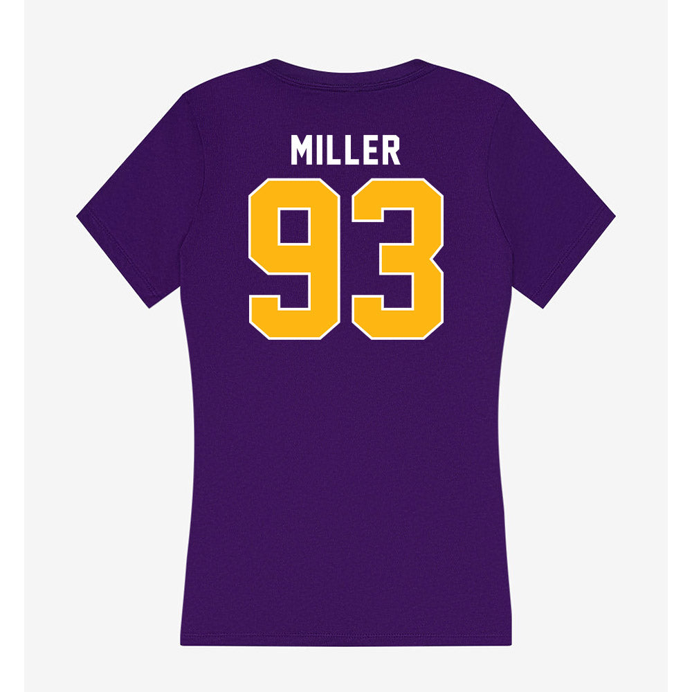 Northern Iowa - NCAA Football : Aidan Miller - Women's V-Neck T-Shirt-1