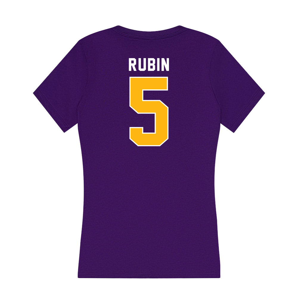 Northern Iowa - NCAA Men's Basketball : Wes Rubin - Women's V-Neck T-Shirt-1