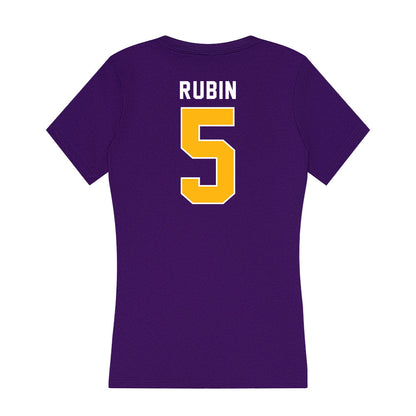 Northern Iowa - NCAA Men's Basketball : Wes Rubin - Women's V-Neck T-Shirt-1