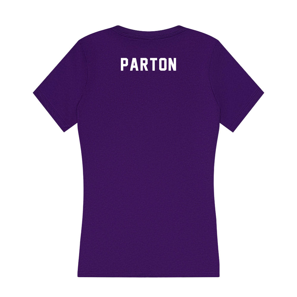 Northern Iowa - NCAA Women's Swimming & Diving : Josie Parton - Women's V-Neck T-Shirt-1