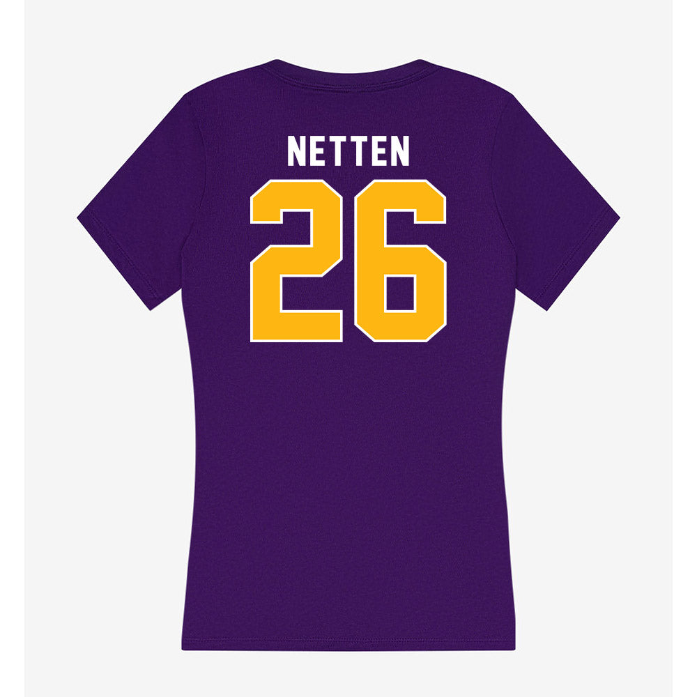 Northern Iowa - NCAA Softball : Finley Netten - Women's V-Neck T-Shirt-1