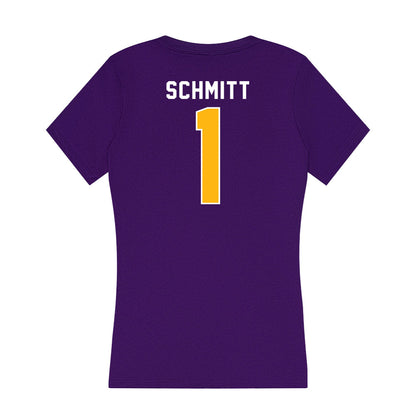 Northern Iowa - NCAA Men's Basketball : Cael Schmitt - Women's V-Neck T-Shirt-1