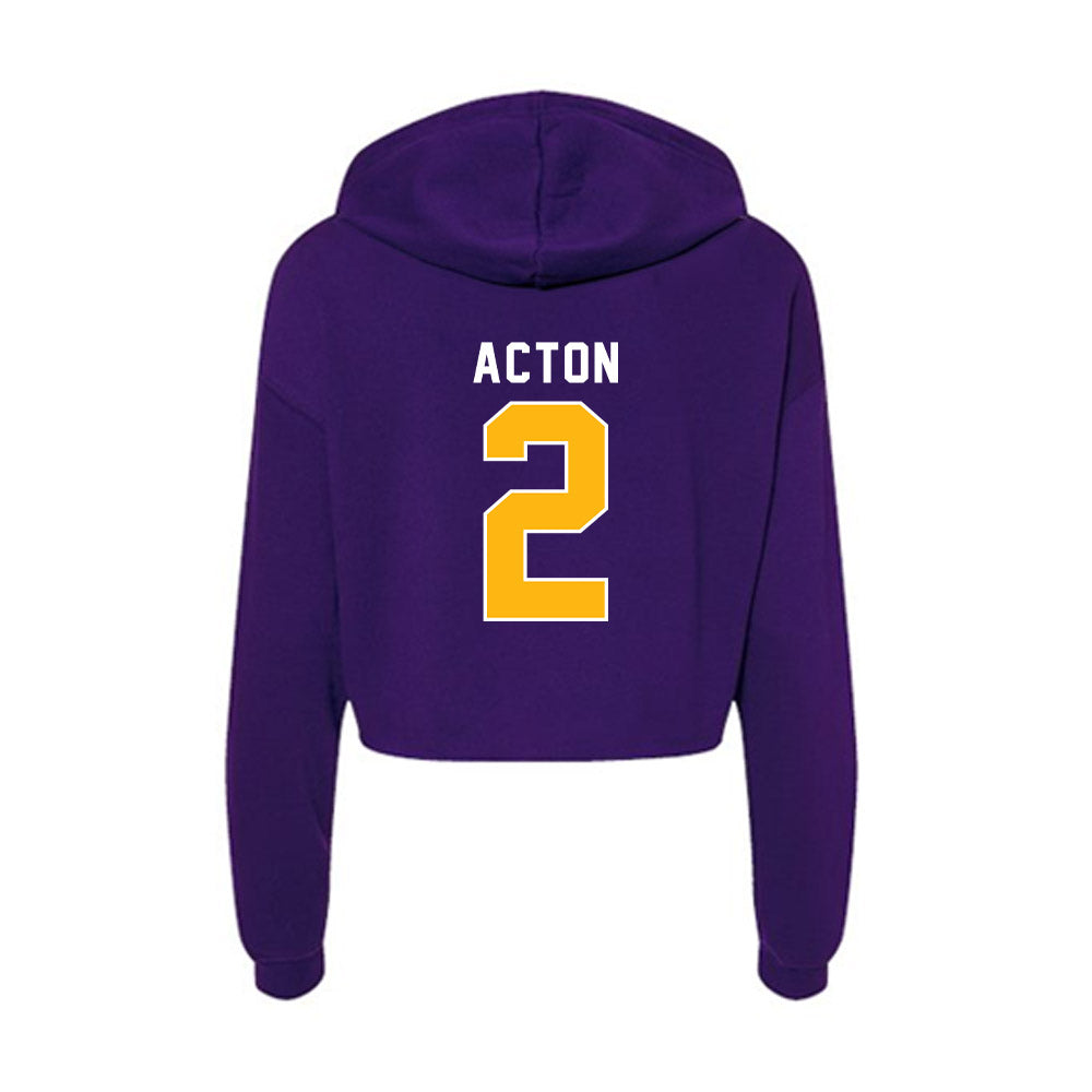 Northern Iowa - NCAA Softball : Brynn Acton - Women's Crop Fleece Hoodie-1