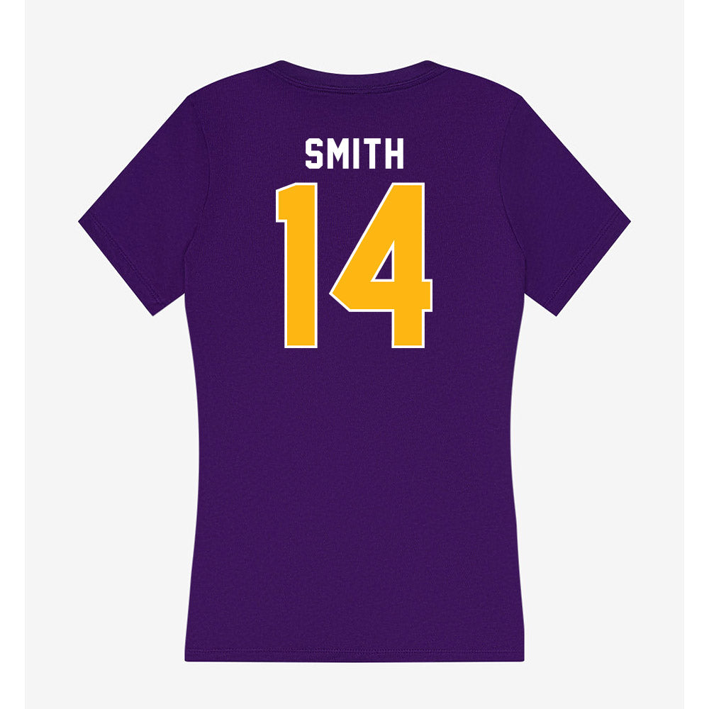 Northern Iowa - NCAA Men's Basketball : Tristan Smith - Women's V-Neck T-Shirt-1