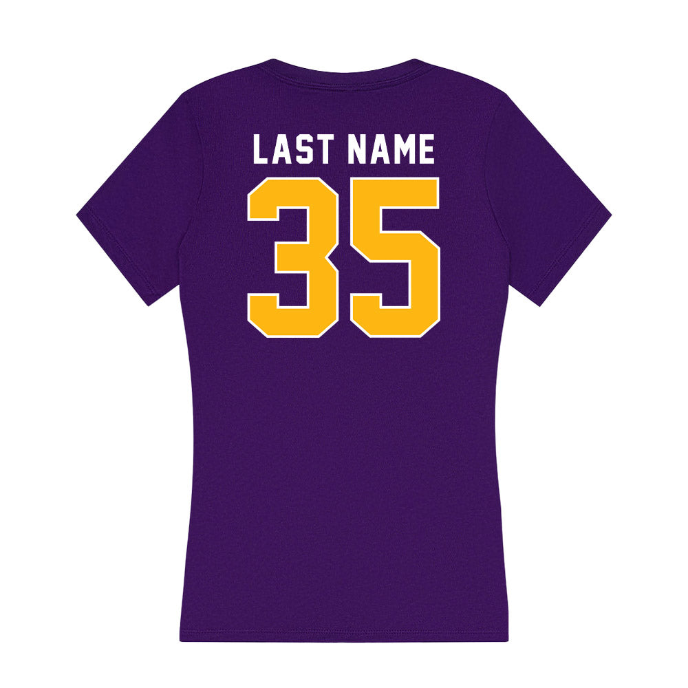 Northern Iowa - NCAA Men's Basketball : Leon Bond III - Women's V-Neck T-Shirt-1