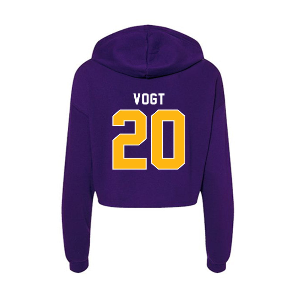 Northern Iowa - NCAA Women's Volleyball : Kamryn Vogt - Women's Crop Fleece Hoodie-1