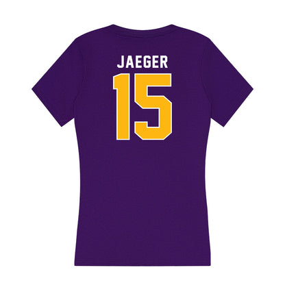 Northern Iowa - NCAA Women's Basketball : Elise Jaeger - Women's V-Neck T-Shirt-1