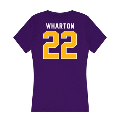 Northern Iowa - NCAA Women's Basketball : Taryn Wharton - Women's V-Neck T-Shirt-1