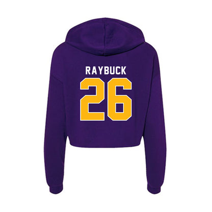 Northern Iowa - NCAA Football : John Raybuck - Women's Crop Fleece Hoodie-1