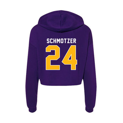 Northern Iowa - NCAA Women's Basketball : Maren Schmotzer - Women's Crop Fleece Hoodie-1