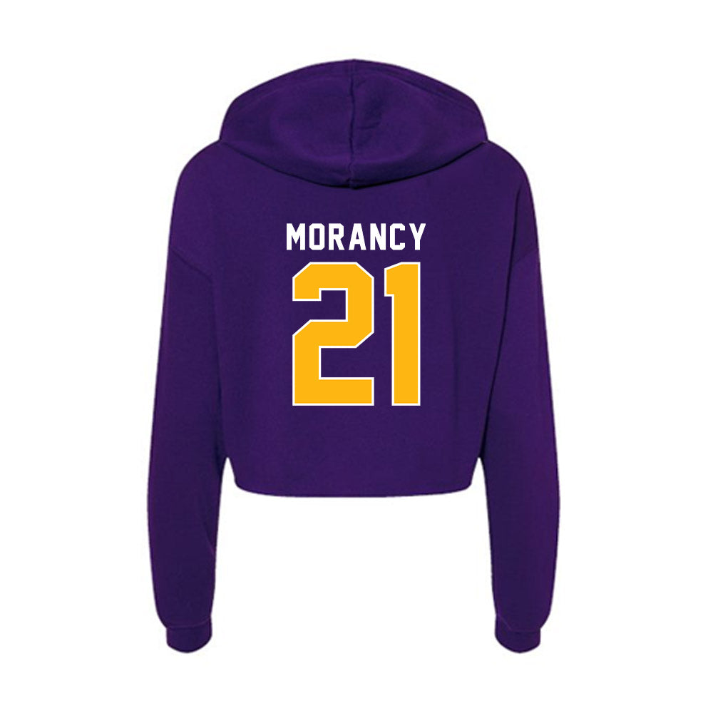 Northern Iowa - NCAA Football : Sergio Morancy - Women's Crop Fleece Hoodie-1