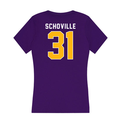 Northern Iowa - NCAA Football : Ethan Schoville - Women's V-Neck T-Shirt-1