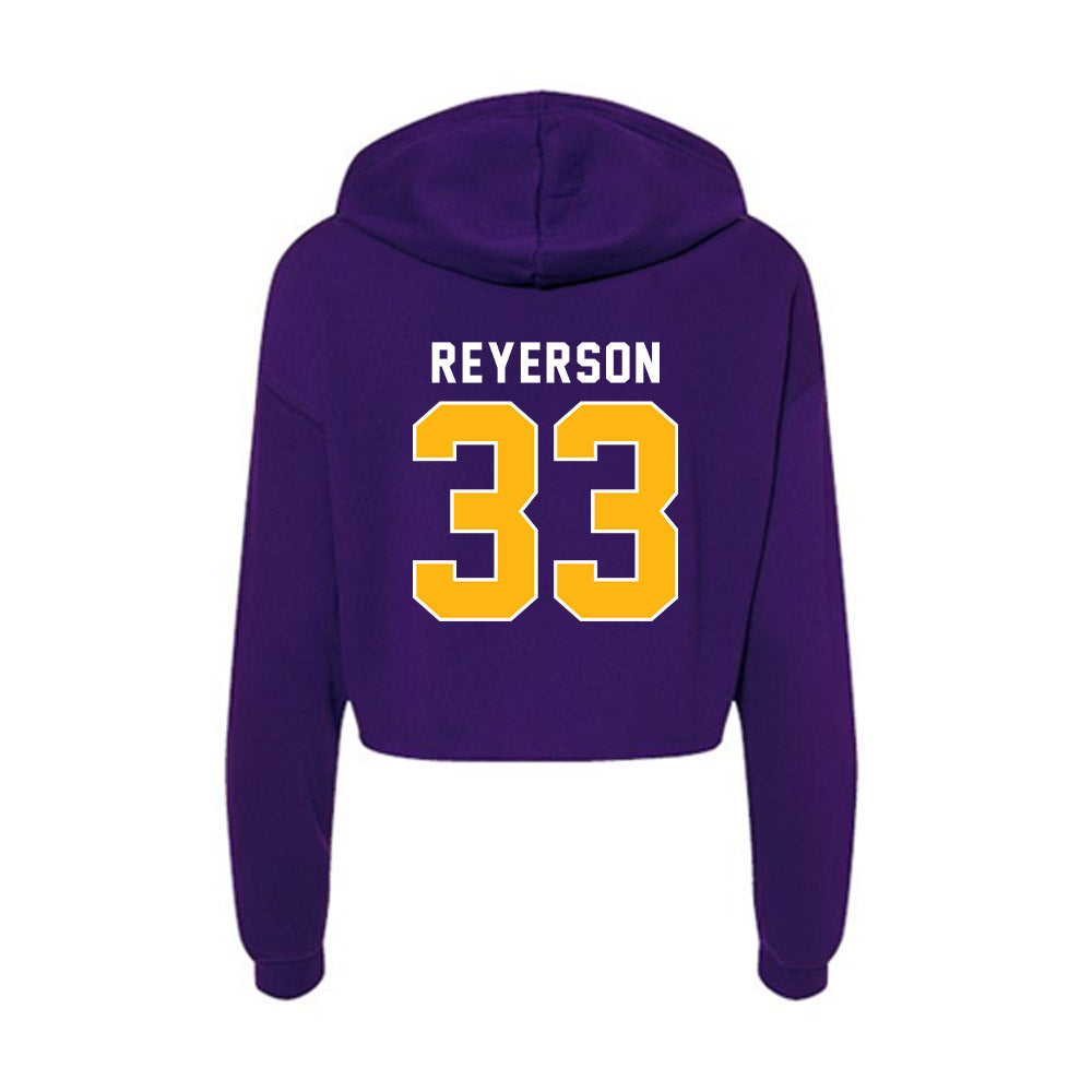 Northern Iowa - NCAA Women's Basketball : Katy Reyerson - Women's Crop Fleece Hoodie-1