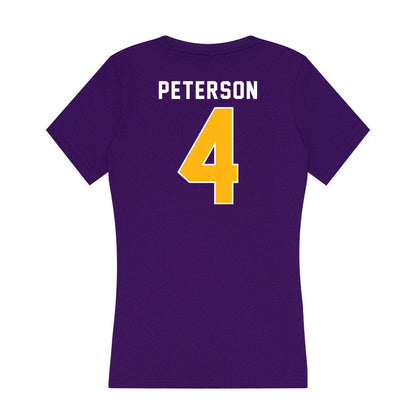 Northern Iowa - NCAA Football : Robbie Peterson - Women's V-Neck T-Shirt-1