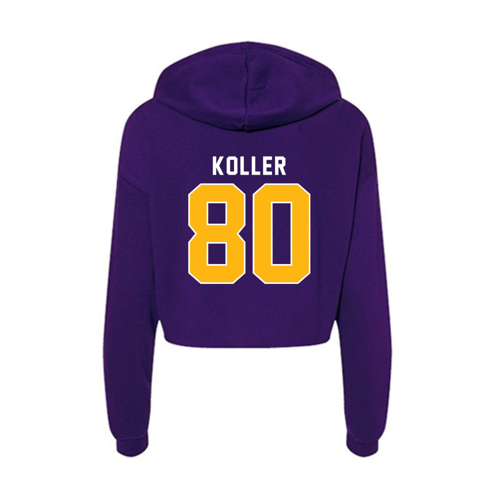 Northern Iowa - NCAA Football : Sutton Koller - Women's Crop Fleece Hoodie-1