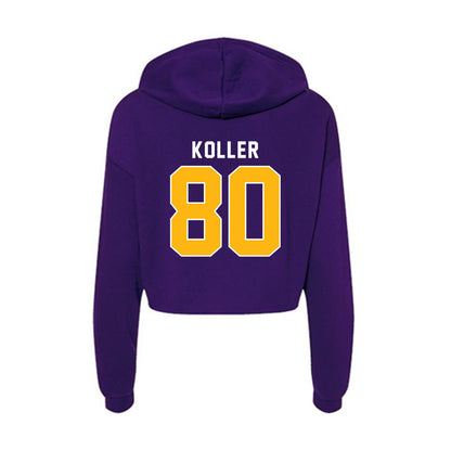 Northern Iowa - NCAA Football : Sutton Koller - Women's Crop Fleece Hoodie-1