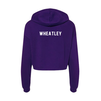 Northern Iowa - NCAA Women's Cross Country : Meghan Wheatley - Women's Crop Fleece Hoodie-1