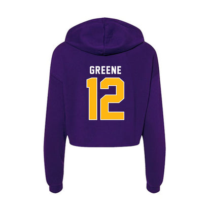 Northern Iowa - NCAA Women's Basketball : Anna Greene - Women's Crop Fleece Hoodie-1