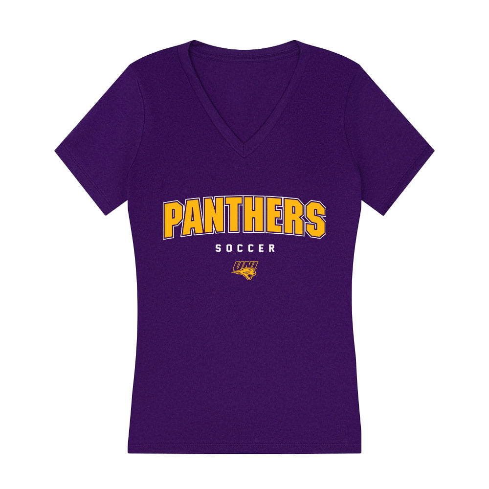 Northern Iowa - NCAA Women's Soccer : Kylie Knief - Women's V-Neck T-Shirt-0