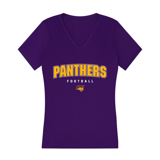 Northern Iowa - NCAA Football : Sergio Morancy - Women's V-Neck T-Shirt-0